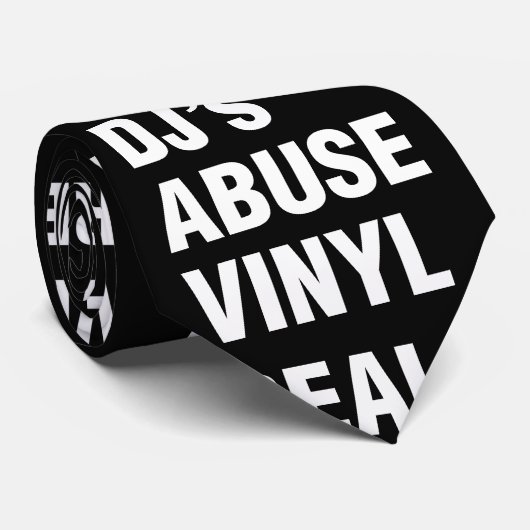REAL DJ's ABUSE VINYL Stropdas (Opgerold)
