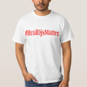 Real Djs Matter T-Shirt - Red (Voorkant)