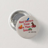 Real Doctors Pin/knop Ronde Button 3,2 Cm (Voorkant /achterkant)