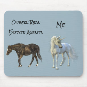 Real Estate Agent Gift Unicorn Horse Muismat