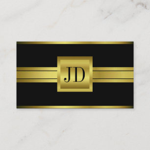 Real Estate Agent Gold Metallic Ribbon Square Visitekaartje