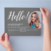 Real Estate Agent HALLO CARD shop brochure (Hand)
