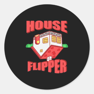 Real Estate Agent House Flipper Ronde Sticker