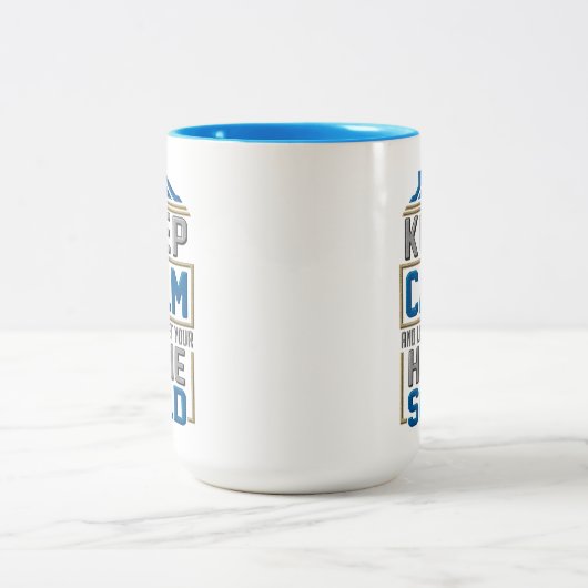 Real Estate Agent Keep Calm Home Verkocht Tweekleurige Koffiemok (Center)