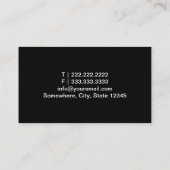 Real Estate Agent met foto Gold Border Visitekaartje (Achterkant)