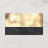 Real Estate Agent | Metallic Gold Boke Visitekaartje (Achterkant)