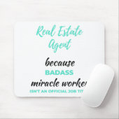 Real Estate Agent Omdat Badass Mirakelwerker 2 Muismat (Met muis)