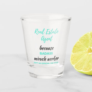 Real Estate Agent Omdat Badass Mirakelwerker 2 Shot Glas