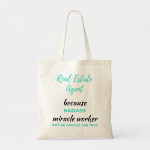 Real Estate Agent Omdat Badass Mirakelwerker 2 Tote Bag