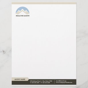 Real Estate Agent Professional Letterhead Briefhoofd Ontwerp