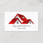 Real Estate Agent Red Visitekaartje (Voorkant)