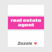 Real Estate Agent Sticker (Vel)