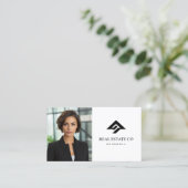 Real Estate Agent Visitekaartje (Staand voorkant)