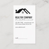 Real Estate Agent Visitekaartje (Achterkant)