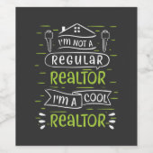 Real Estate Agent Wijn Etiket (Enkel label)