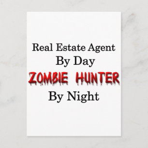 Real Estate Agent/Zombie Hunter Briefkaart