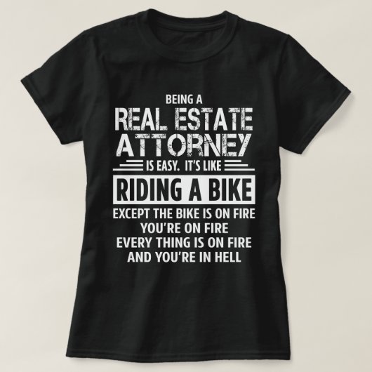 Real Estate Attorney T-shirt (Design voorkant)