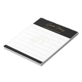 Real Estate Black Gold Script Luxury Professional Notitieblok (Gedraaid)