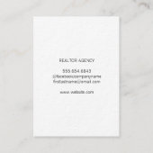 Real Estate Black White Visitekaartje (Achterkant)