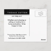 Real Estate Briefkaarten White Formal House (Achterkant)