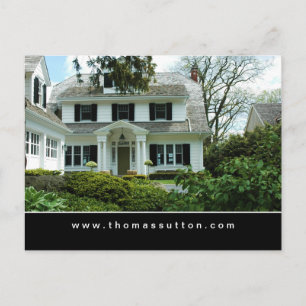 Real Estate Briefkaarten White Formal House