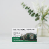 Real Estate Broker Editable Visitekaartje (Staand voorkant)