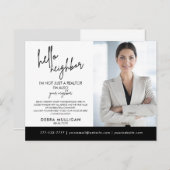 Real Estate Broker Modern Briefkaart (Voorkant / Achterkant)