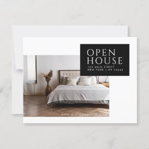 Real Estate Broker Modern Briefkaart - OPEN HUIS
