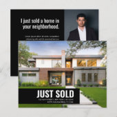 Real Estate Broker Moderne Briefkaart - GEWOON VER (Voorkant / Achterkant)