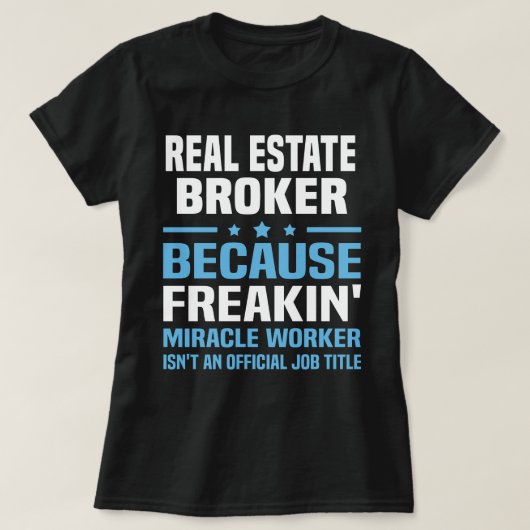 Real Estate Broker T-shirt (Design voorkant)