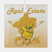 Real Estate Chick #10 Glas Ornament (Voorkant)