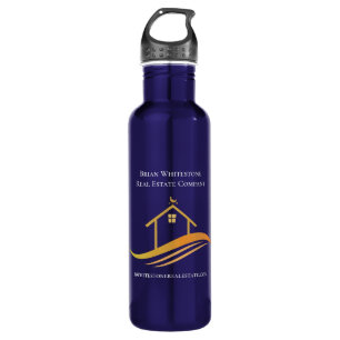 Real Estate Company Chic Gold Personalized Realtor Waterfles
