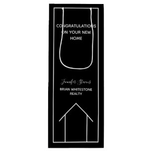 Real Estate Company Gefeliciteerd met New Home Wijn Cadeautas