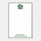 Real Estate Company Green Forest House Post-it® Notes (Voorkant)