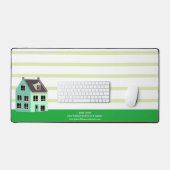 Real Estate Company House Cute Green Realtor Bureaumat (Keyboard & Muis)