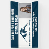 Real Estate Company Marketing Blue Mountain Spandoek (Verticaal)