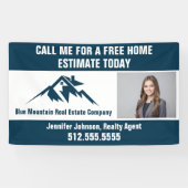 Real Estate Company Marketing Blue Mountain Spandoek (Horizontaal)