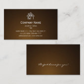 Real Estate Dark Brown Visitekaartje (Voorkant / Achterkant)