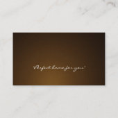 Real Estate Dark Brown Visitekaartje (Achterkant)