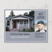 Real Estate Direct Mail Grey Briefkaart (Voorkant)