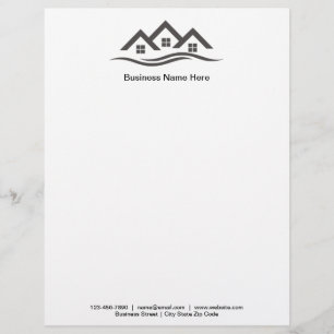 Real Estate Editable Online Letterhead Sjabloon Briefhoofd