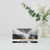 Real Estate Estate Agent bouwt Business Ca Visitekaartje (Staand voorkant)