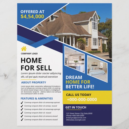 Real Estate Flyer Sjabloon (Voorkant)
