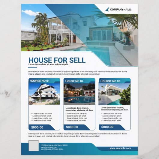 Real Estate Flyer Sjabloon (Voorkant)