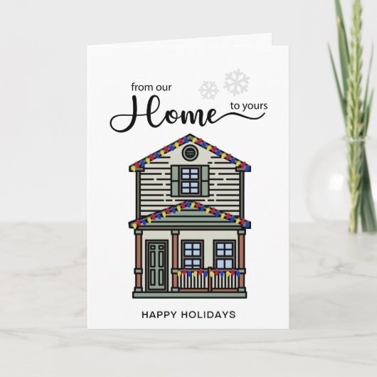 Real Estate from Our Home kerstvakanay Kaart (Voorkant)