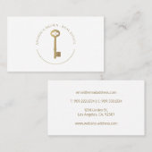 Real Estate -  Gold Key Visitekaartje (Voorkant / Achterkant)