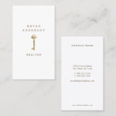 Real Estate Gold Key Visitekaartje (Voorkant / Achterkant)