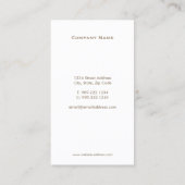 Real Estate Gold Key Visitekaartje (Achterkant)