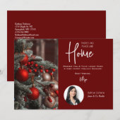 Real Estate Holiday Greetings Kaart (Voorkant / Achterkant)