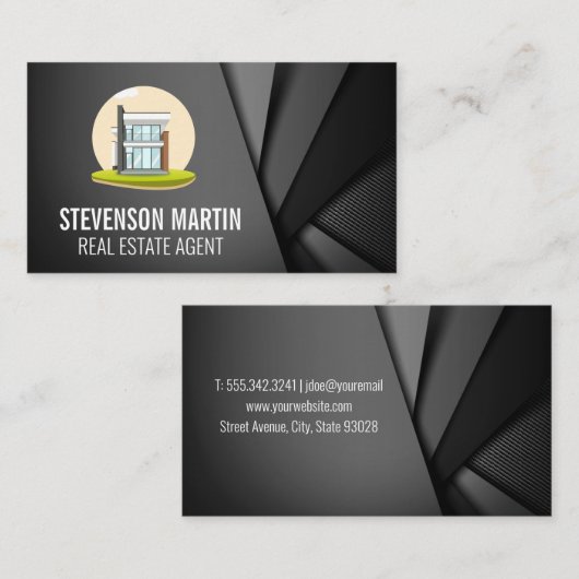 Real Estate Homes Moderne House Visitekaartje (Voorkant / Achterkant)